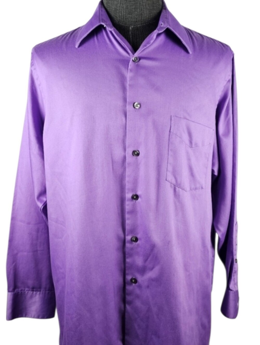 Geoffrey Beene Purple Men's Long Sleeve Button Down Size 16.5
